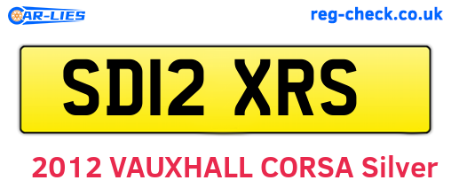 SD12XRS are the vehicle registration plates.