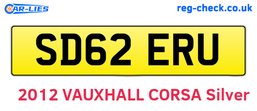 SD62ERU are the vehicle registration plates.