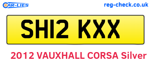 SH12KXX are the vehicle registration plates.