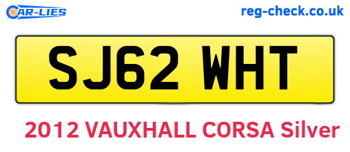 SJ62WHT are the vehicle registration plates.
