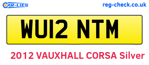 WU12NTM are the vehicle registration plates.