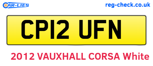 CP12UFN are the vehicle registration plates.