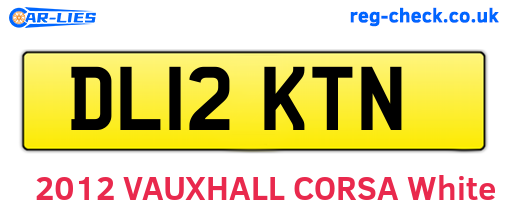 DL12KTN are the vehicle registration plates.
