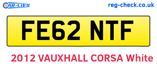 FE62NTF are the vehicle registration plates.