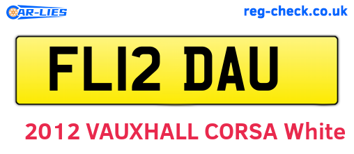 FL12DAU are the vehicle registration plates.