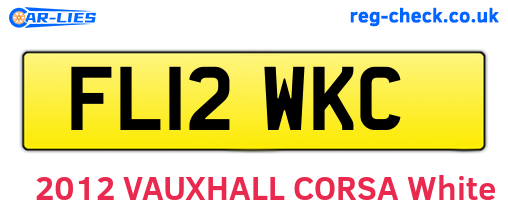 FL12WKC are the vehicle registration plates.
