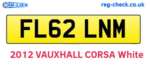 FL62LNM are the vehicle registration plates.
