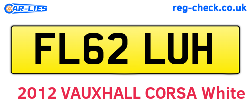 FL62LUH are the vehicle registration plates.