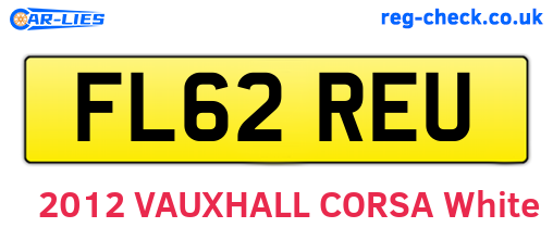 FL62REU are the vehicle registration plates.