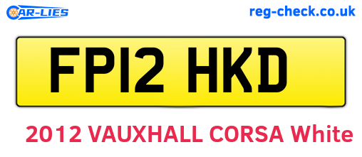 FP12HKD are the vehicle registration plates.
