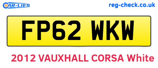 FP62WKW are the vehicle registration plates.