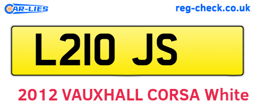 L21OJS are the vehicle registration plates.