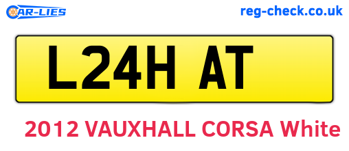 L24HAT are the vehicle registration plates.