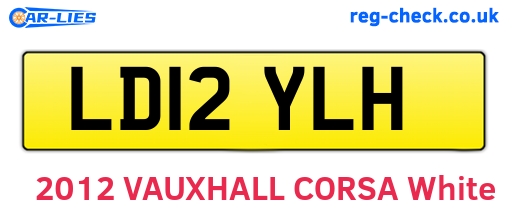 LD12YLH are the vehicle registration plates.