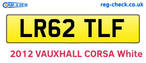 LR62TLF are the vehicle registration plates.