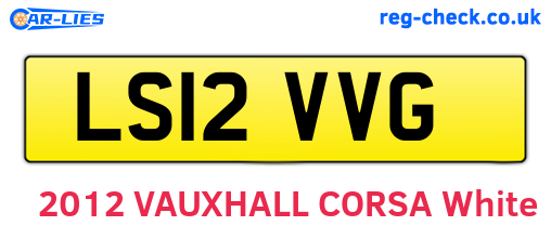 LS12VVG are the vehicle registration plates.