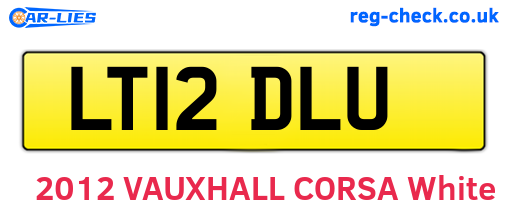 LT12DLU are the vehicle registration plates.
