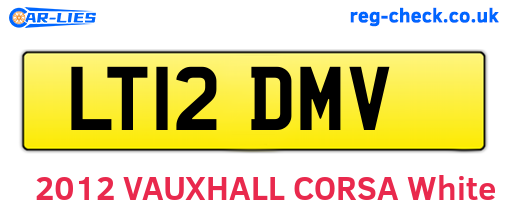 LT12DMV are the vehicle registration plates.