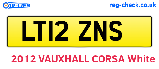 LT12ZNS are the vehicle registration plates.