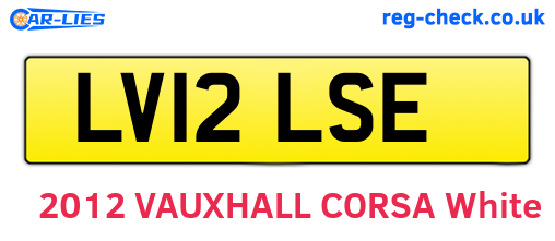 LV12LSE are the vehicle registration plates.