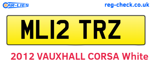 ML12TRZ are the vehicle registration plates.