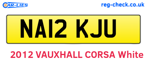 NA12KJU are the vehicle registration plates.
