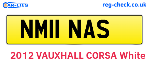 NM11NAS are the vehicle registration plates.