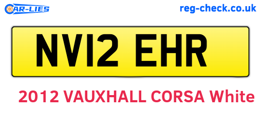 NV12EHR are the vehicle registration plates.