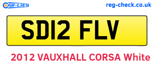 SD12FLV are the vehicle registration plates.