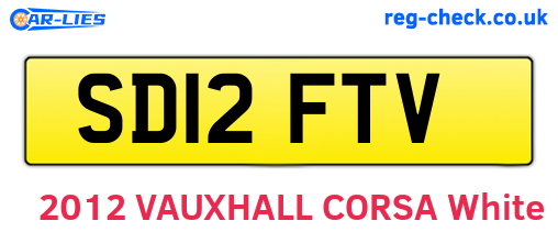 SD12FTV are the vehicle registration plates.