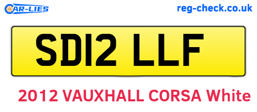 SD12LLF are the vehicle registration plates.