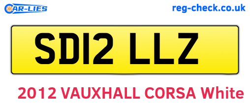 SD12LLZ are the vehicle registration plates.