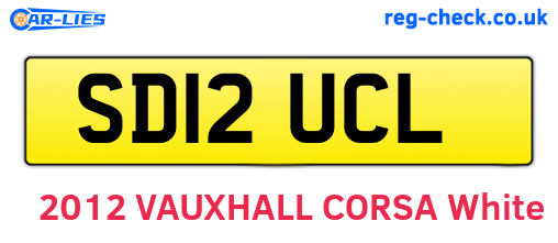 SD12UCL are the vehicle registration plates.