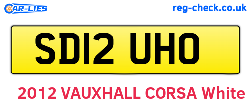 SD12UHO are the vehicle registration plates.