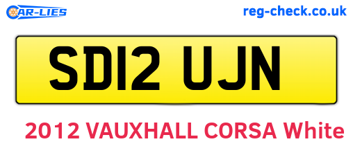 SD12UJN are the vehicle registration plates.