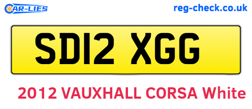 SD12XGG are the vehicle registration plates.