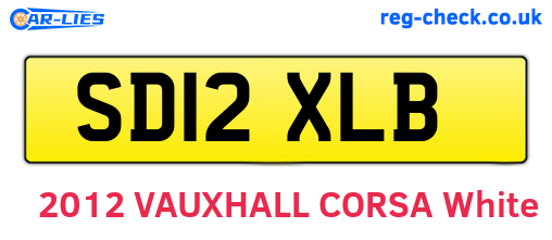 SD12XLB are the vehicle registration plates.