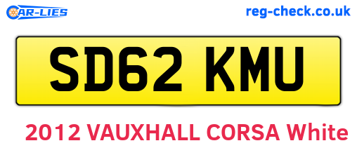 SD62KMU are the vehicle registration plates.