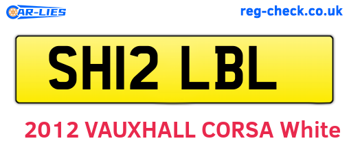 SH12LBL are the vehicle registration plates.