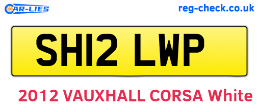 SH12LWP are the vehicle registration plates.