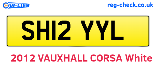 SH12YYL are the vehicle registration plates.