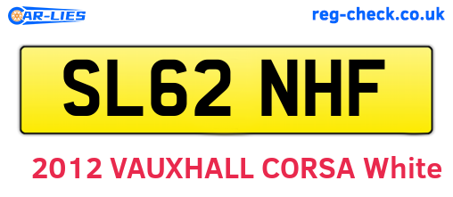 SL62NHF are the vehicle registration plates.