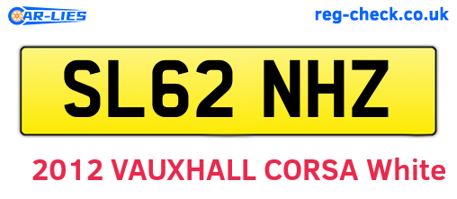 SL62NHZ are the vehicle registration plates.