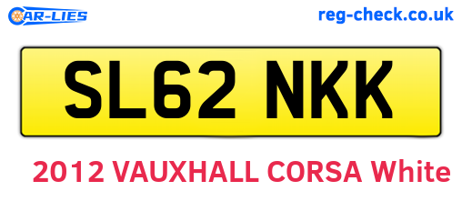 SL62NKK are the vehicle registration plates.