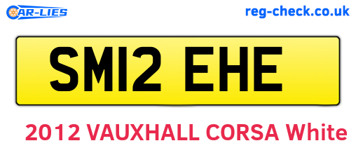 SM12EHE are the vehicle registration plates.
