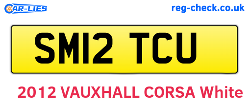 SM12TCU are the vehicle registration plates.