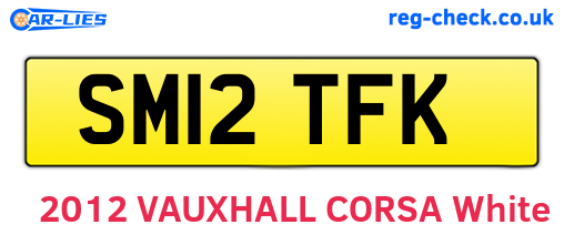 SM12TFK are the vehicle registration plates.