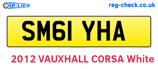 SM61YHA are the vehicle registration plates.