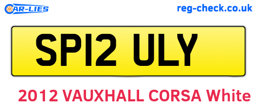 SP12ULY are the vehicle registration plates.