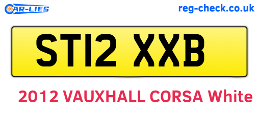ST12XXB are the vehicle registration plates.